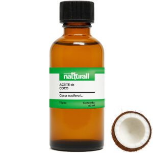 Aceite de coco 60 ml nutre y limpia tu piel y cabello