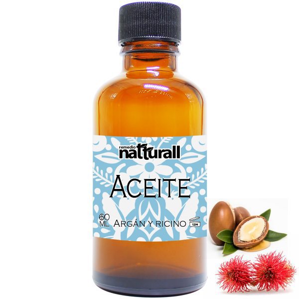 Aceite de argán y ricino 60 ml