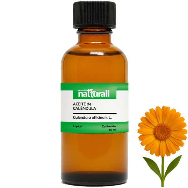Aceite de caléndula 60 ml repara y limpia piel y cabello