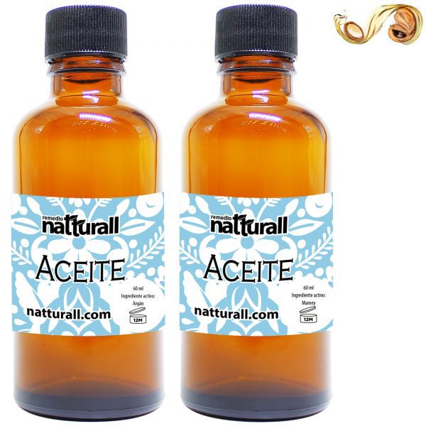 Aceite de argán 60 ml + aceite de mamey 60 ml