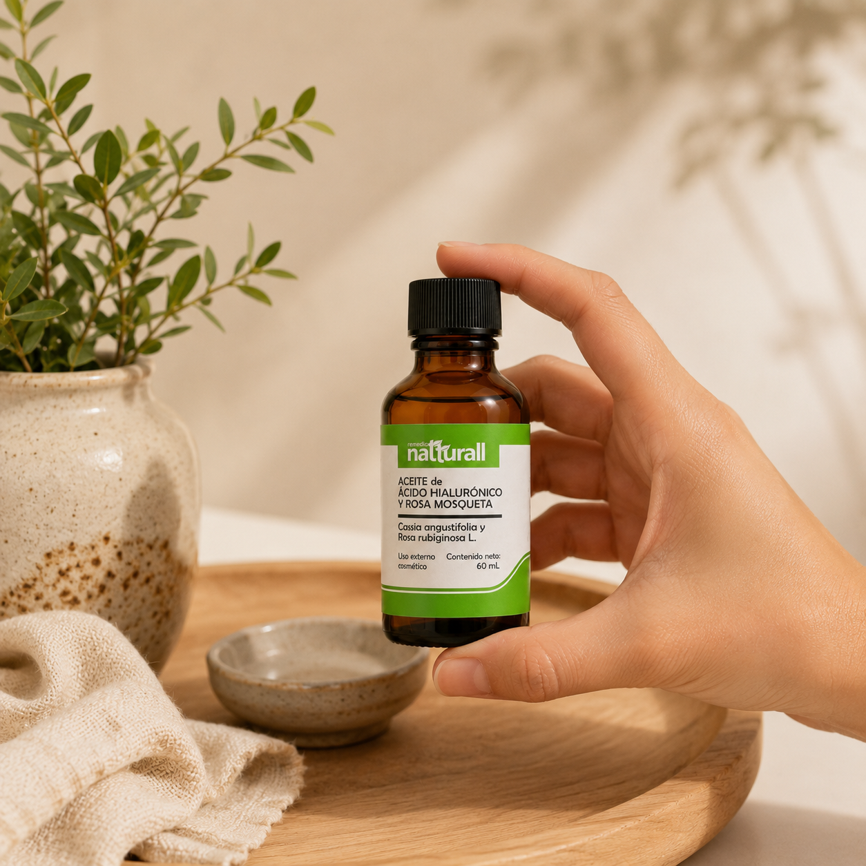 Aceite de ácido hialurónico de cassia angustifolia y rosa mosqueta 60 mL - Imagen 7