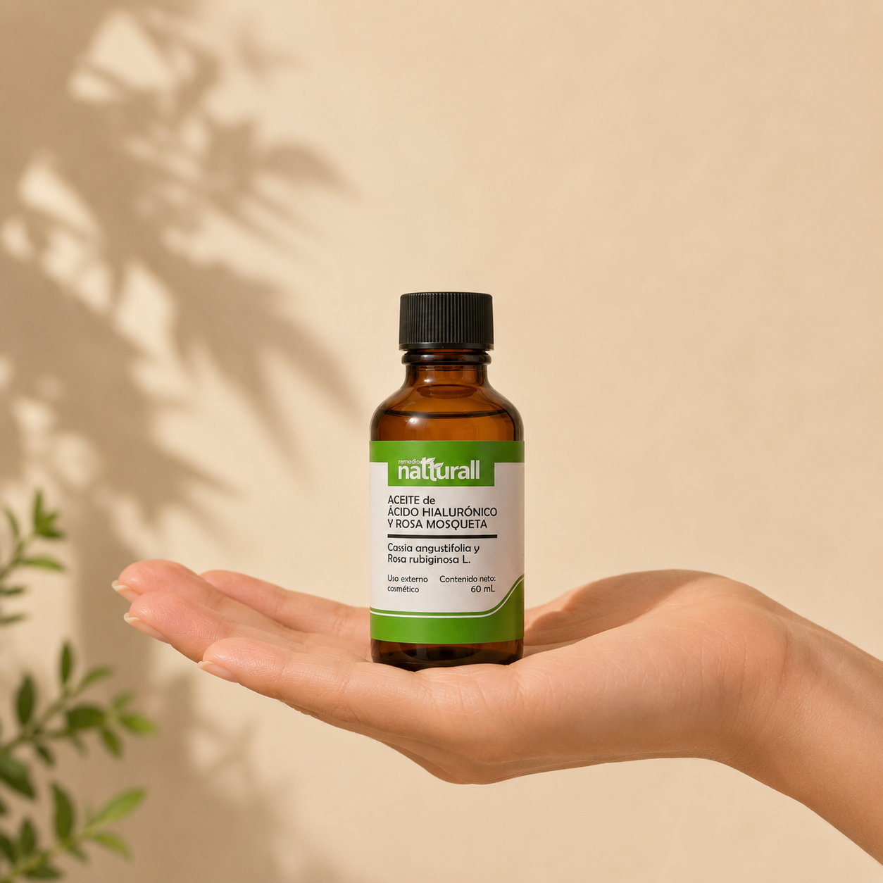 Aceite de ácido hialurónico de cassia angustifolia y rosa mosqueta 60 mL - Imagen 6
